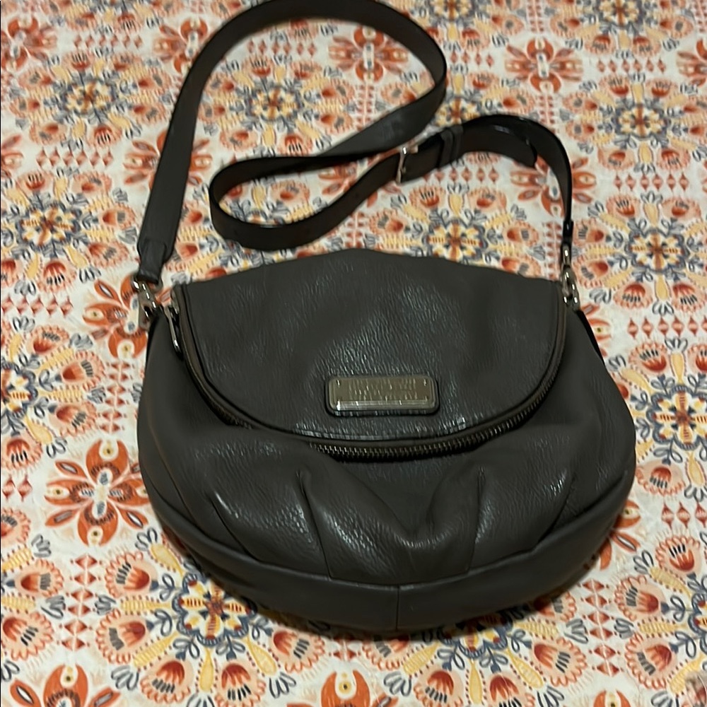 Marc Jacobs Gray Leather Crossbody Bag